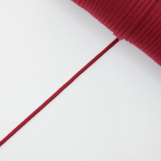 4mm Deep Red Strong Soft Anorak Cord per/metre