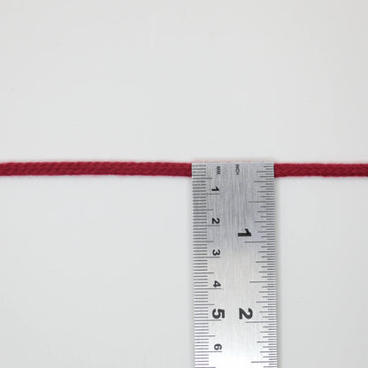 4mm Deep Red Strong Soft Anorak Cord per/metre