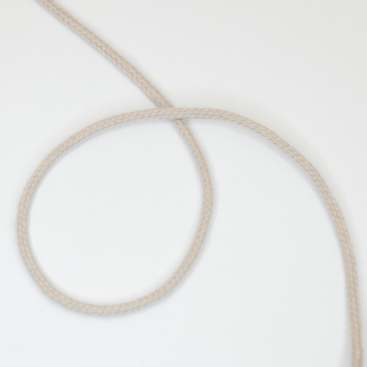 4mm Light Grey Strong Soft Anorak Cord 3m