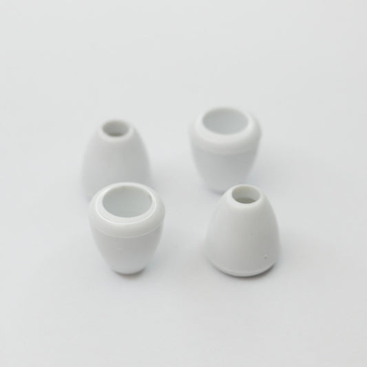4mm White Cord-Ends 4pk
