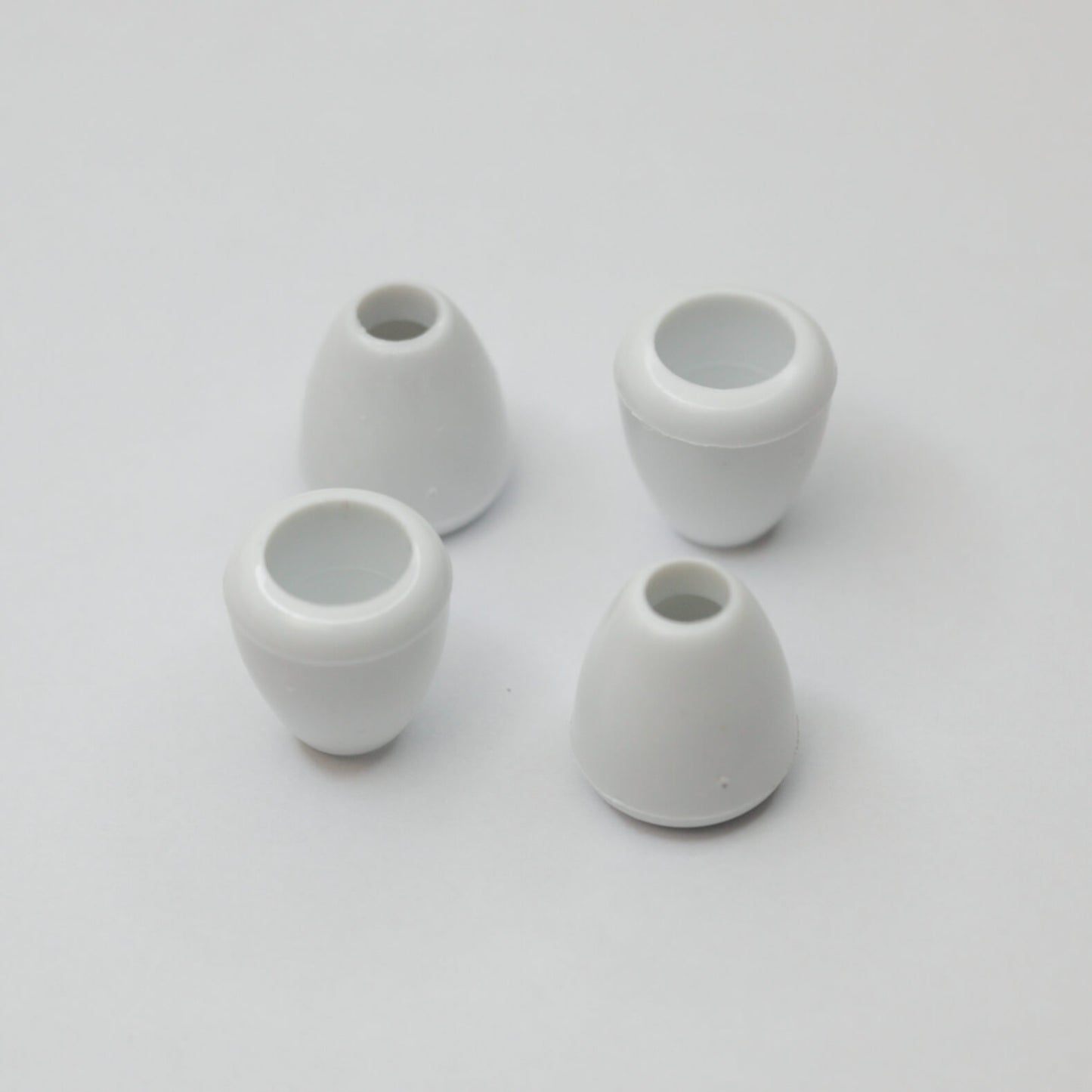 4mm White Cord-Ends 4pk
