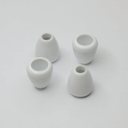 4mm White Cord-Ends 4pk