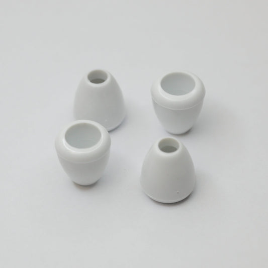 4mm White Cord-Ends 4pk