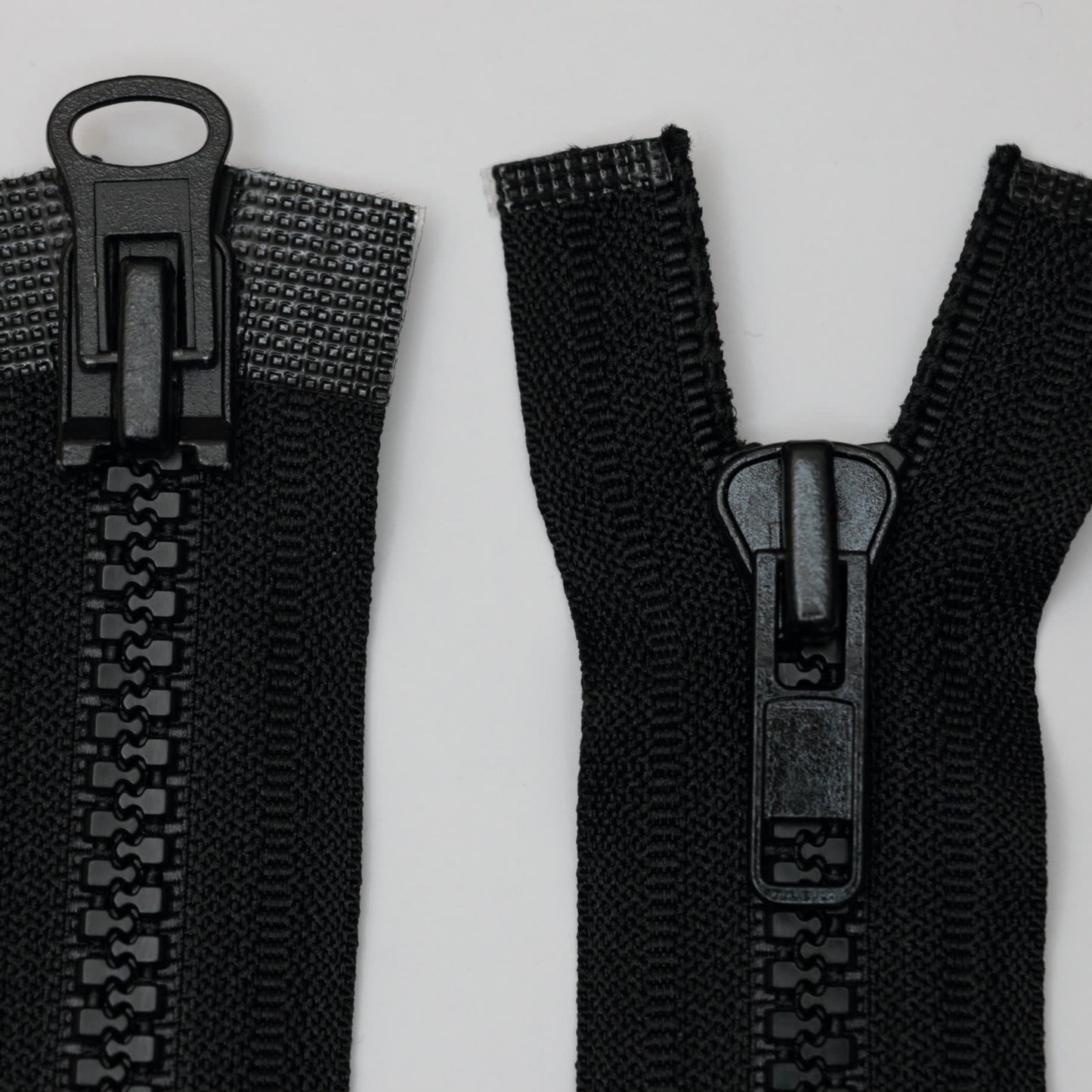 51cm (20-inch) Double-Ended Open-End Black Zip with 8mm Plastic Chunky Teeth