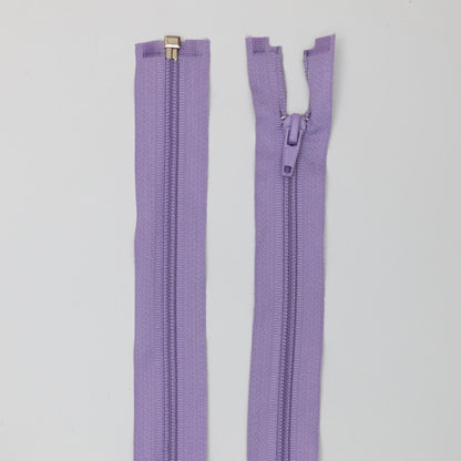 53cm (21-inch) Lilac Nylon Open-End Zip
