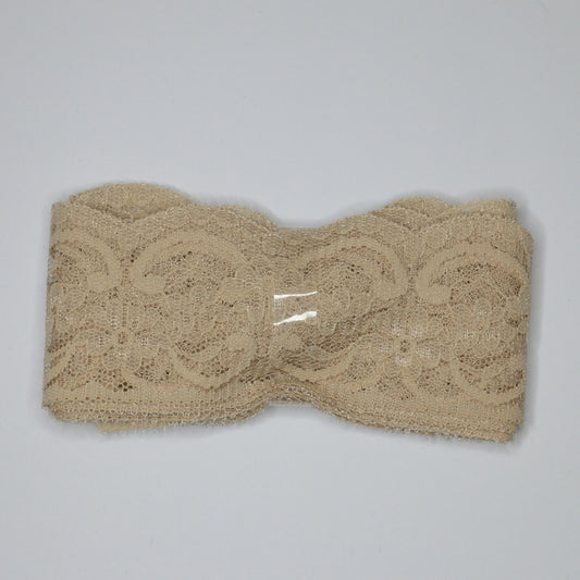 55mm Tan Non-Stretch Lace Trim 3m