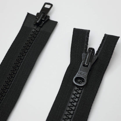 61cm (24 Inch) Black Chunky Reversible & Double-Ended Open-End Zip