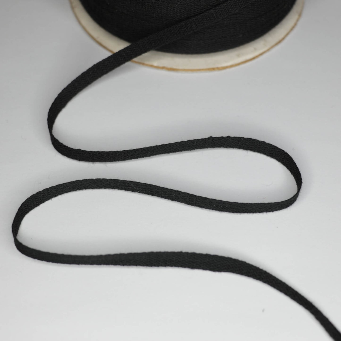 6mm Black Cotton Tape 5m