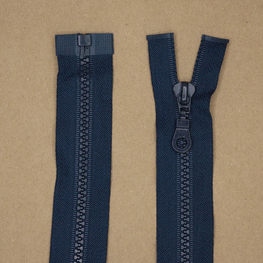 71cm (28 inch) Navy Plastic Chunky Open-End Zip
