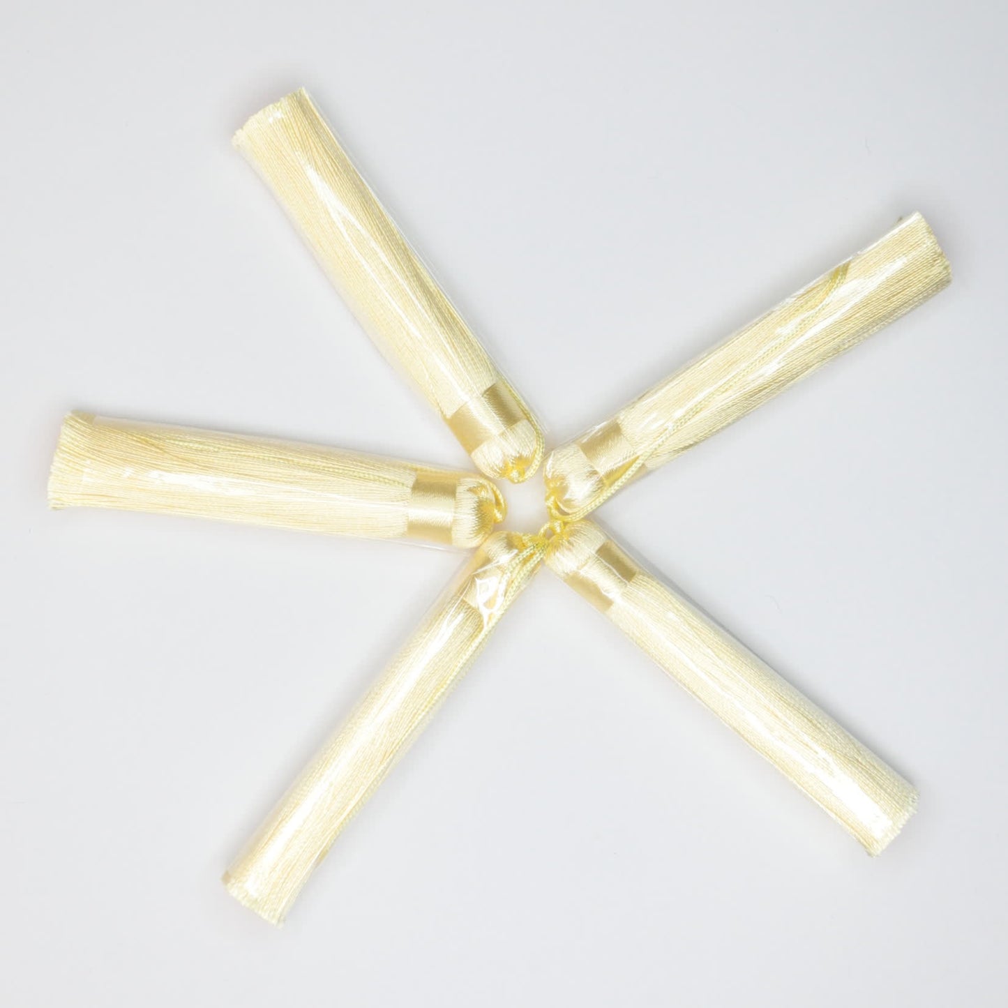 75mm (3-inch) Lemon Silky Tassels 5pk