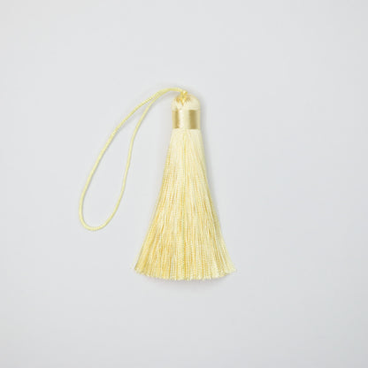 75mm (3-inch) Lemon Silky Tassels 5pk
