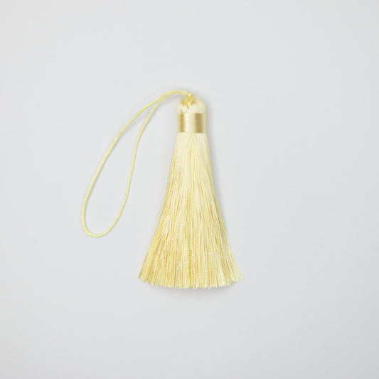 75mm (3-inch) Lemon Silky Tassels 5pk