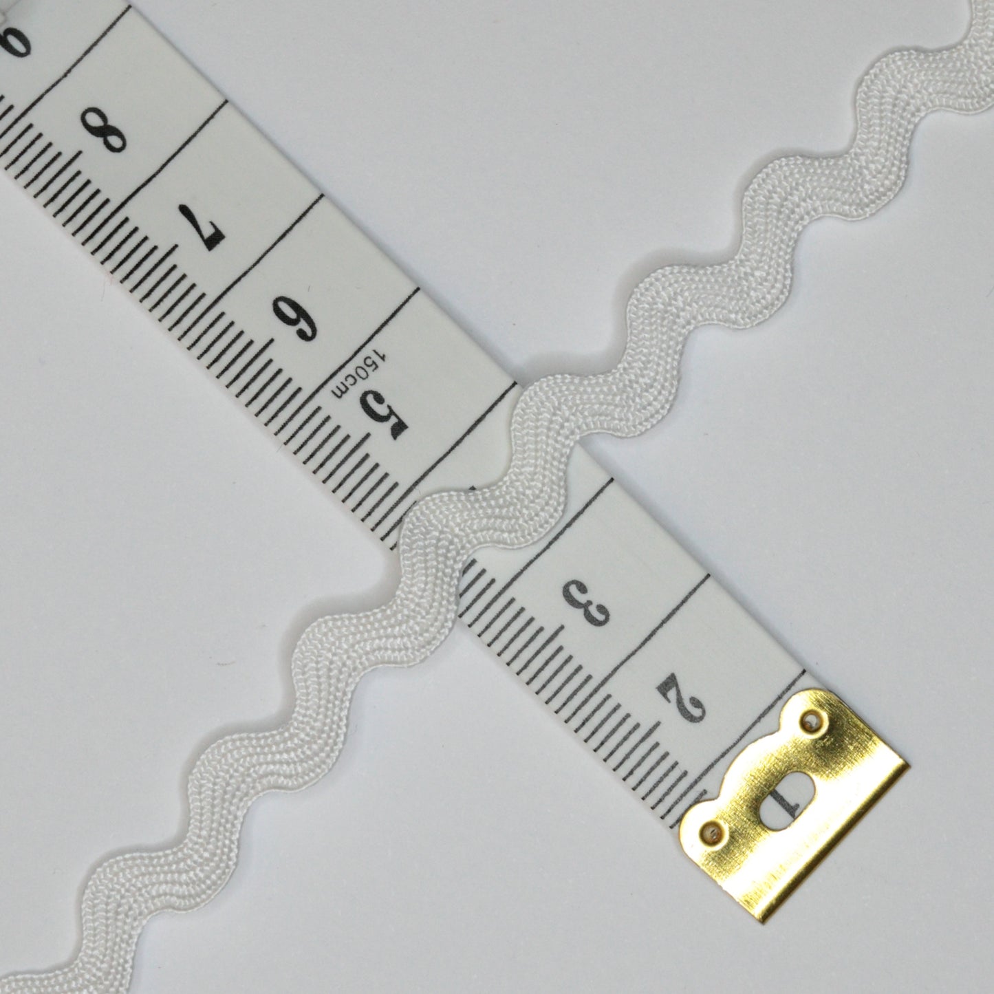 8mm White Ric-Rac Trim 3m