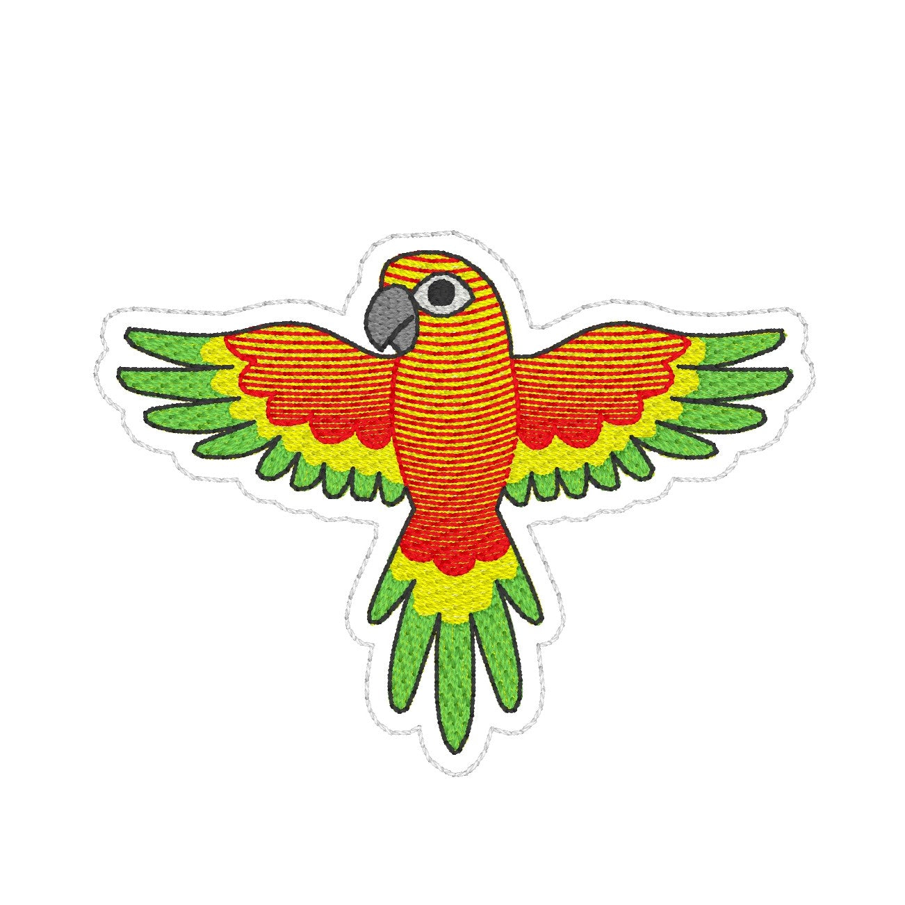 Sun Conure Digital Embroidery File