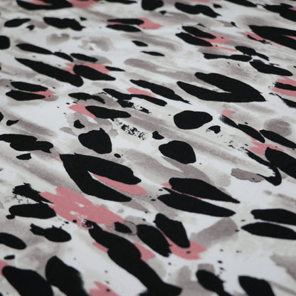 Abstract Watercolour Leopard Print Jersey per/metre