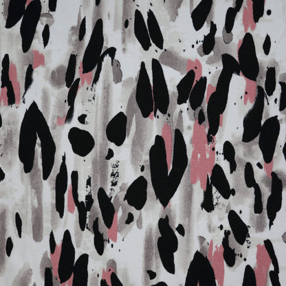 Abstract Watercolour Leopard Print Jersey per/metre