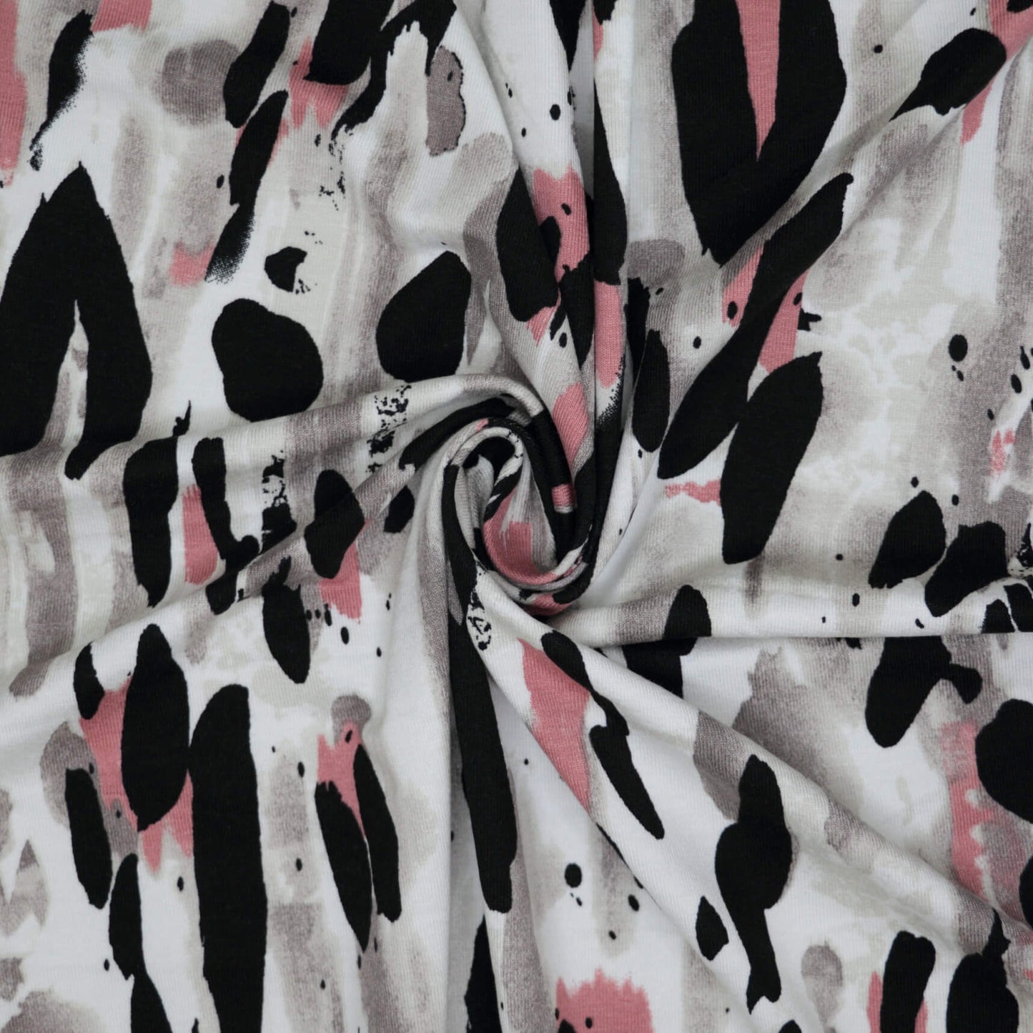 Abstract Watercolour Leopard Print Jersey per/metre
