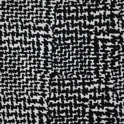 Black & White Abstract Houndstooth 100% Viscose per/metre