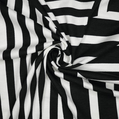 B&W Abstract Stripe Jersey 1m