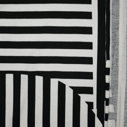 B&W Abstract Stripe Jersey 1m