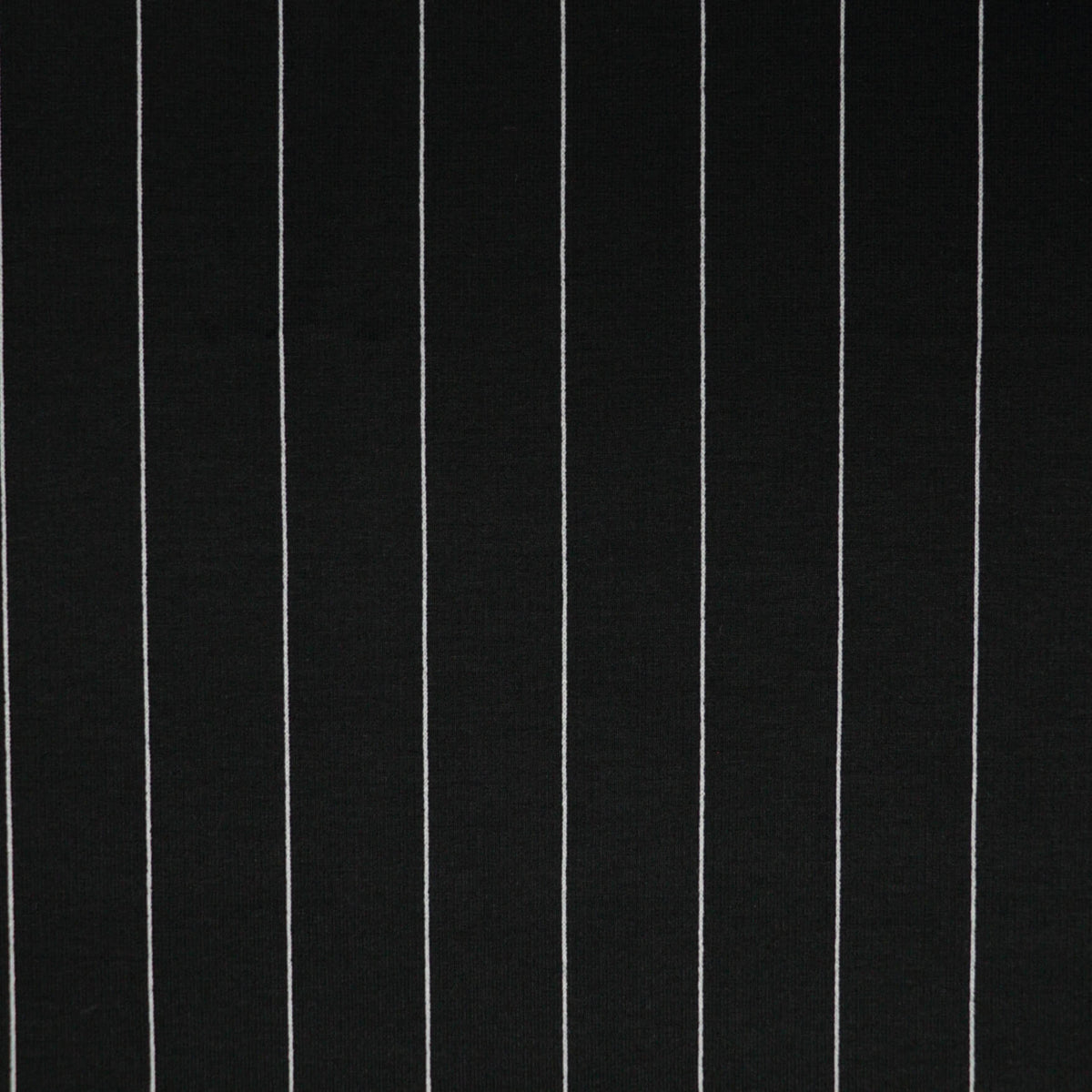 B&W Pin Stripe Cotton Blend Ponte Roma per/metre