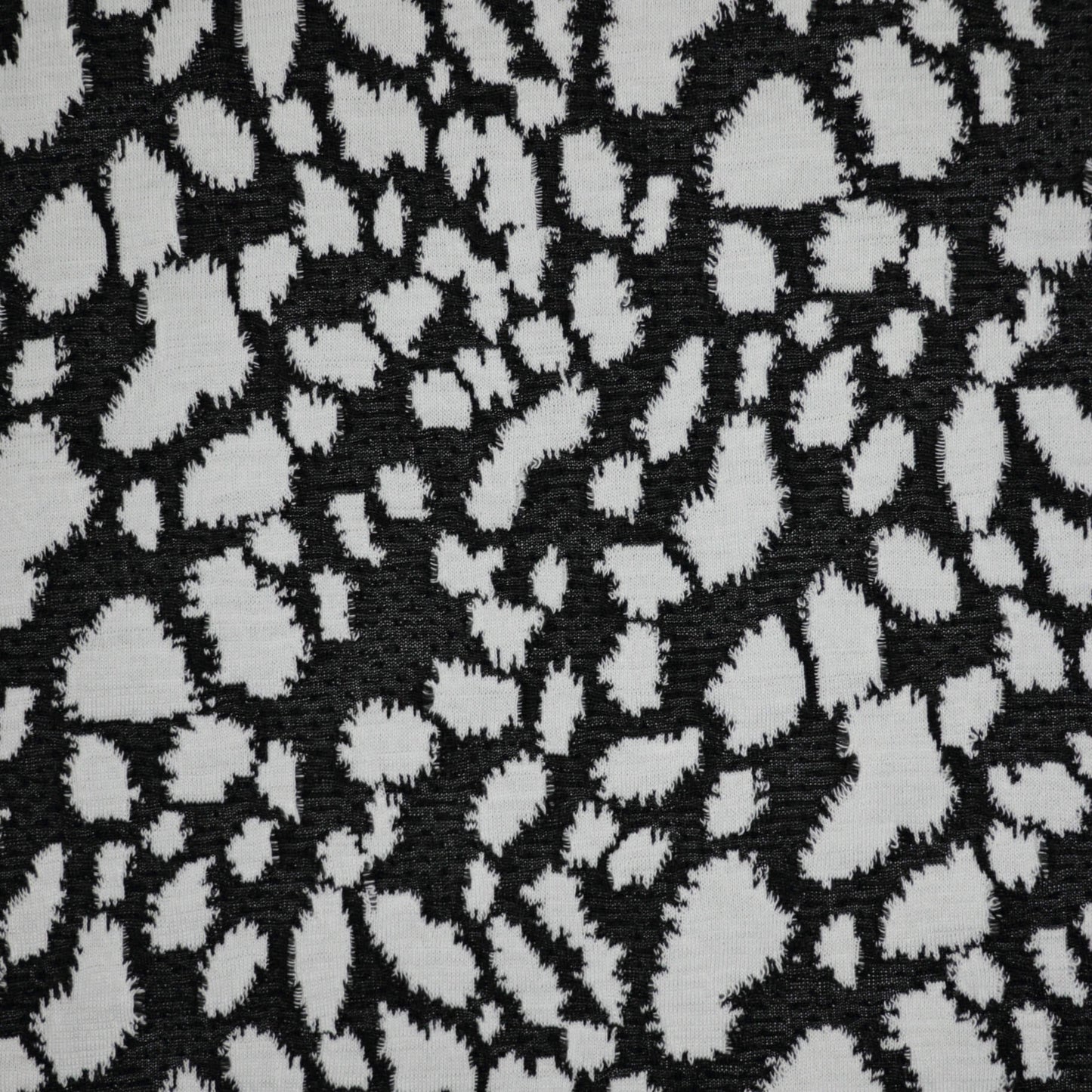 B&W Spot Knit Jacquard Jersey per/metre