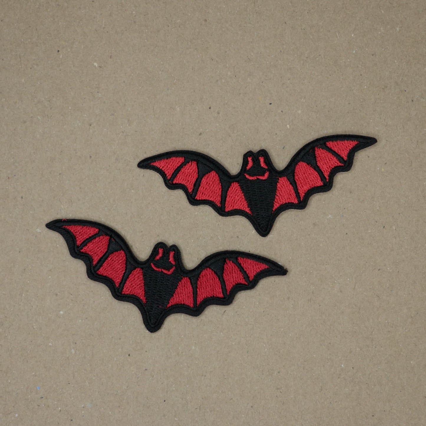 Bat Embroidered Iron-On Patches 2pk