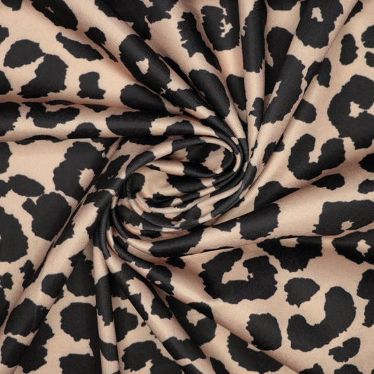 Beige & Black Leopard Print ITY 1m