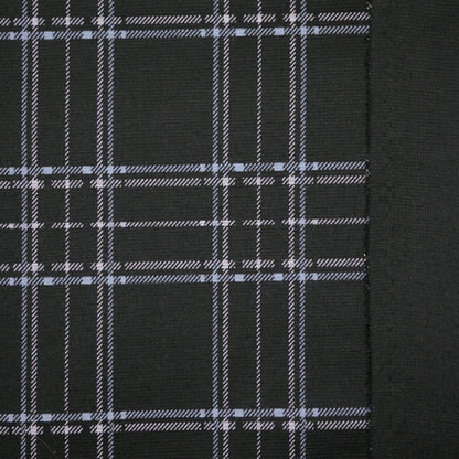 Black Check Ponte 1m