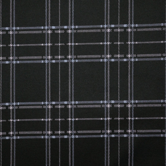 Black Check Ponte 1m