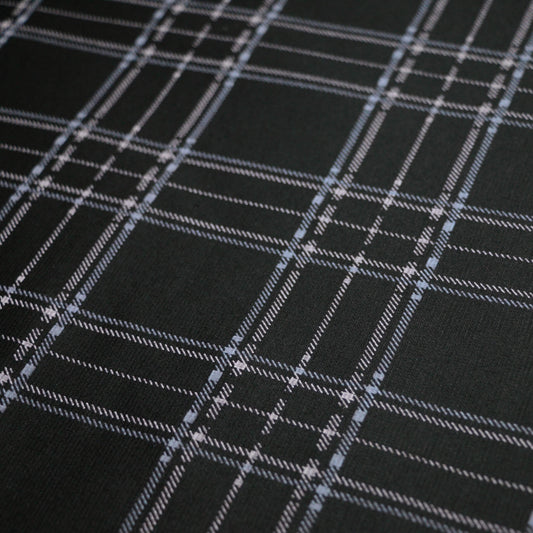 Black Check Ponte 1m
