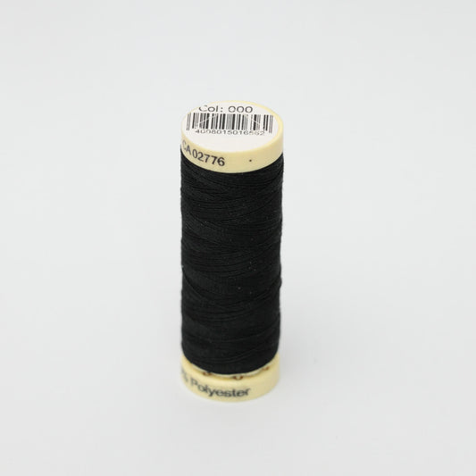 Black Gutermann Sew-All Polyester Thread (Col 000) 100m