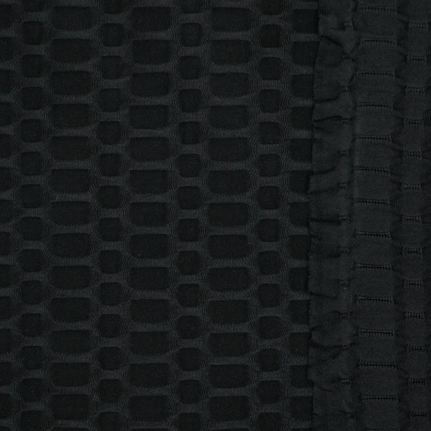 Black Honeycomb Activewear Jersey per/metre