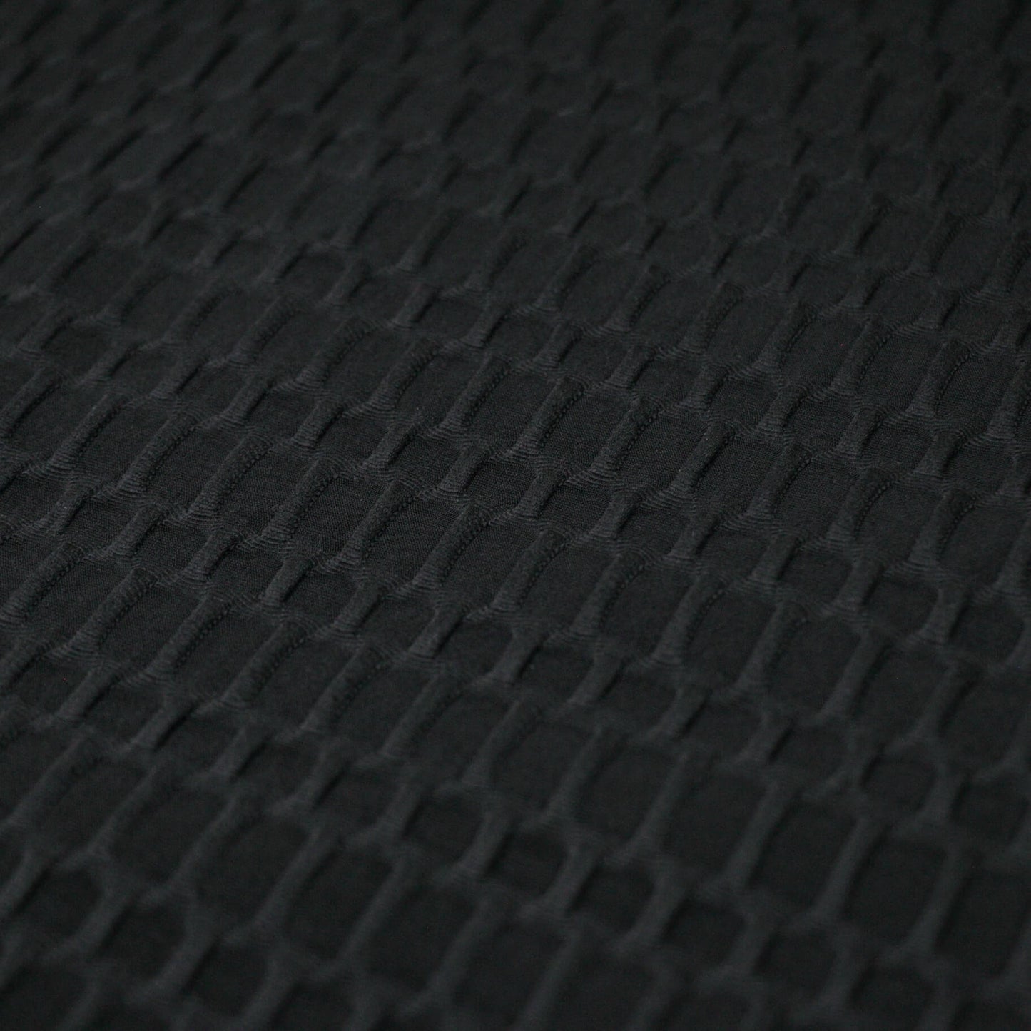 Black Honeycomb Activewear Jersey per/metre