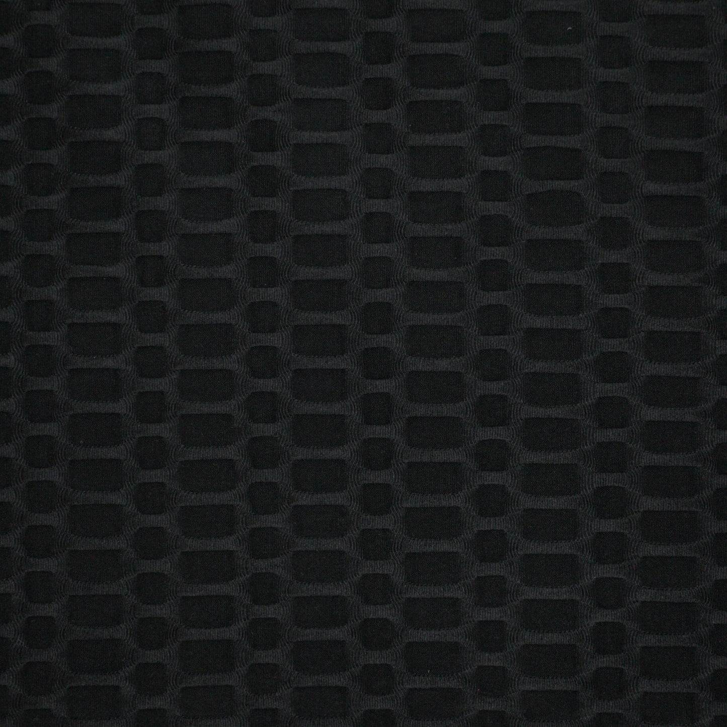 Black Honeycomb Activewear Jersey per/metre