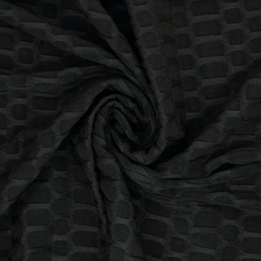 Black Honeycomb Jersey 1m