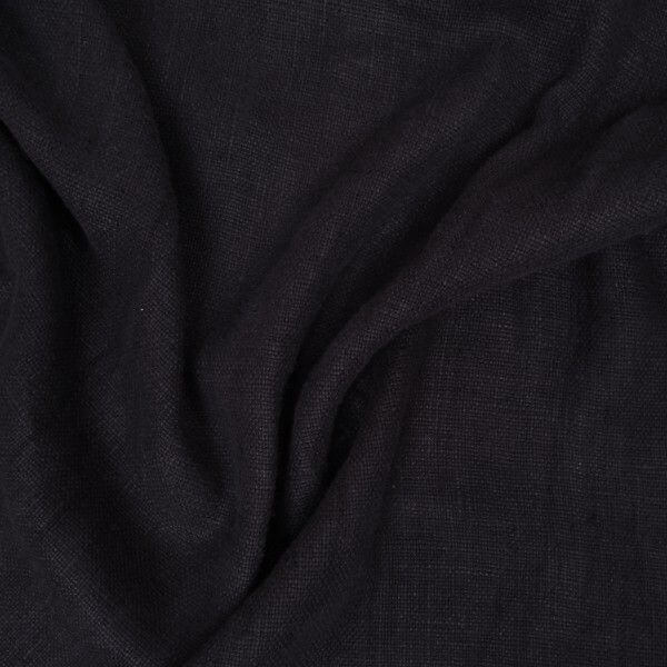 Black Linen Mix per/metre