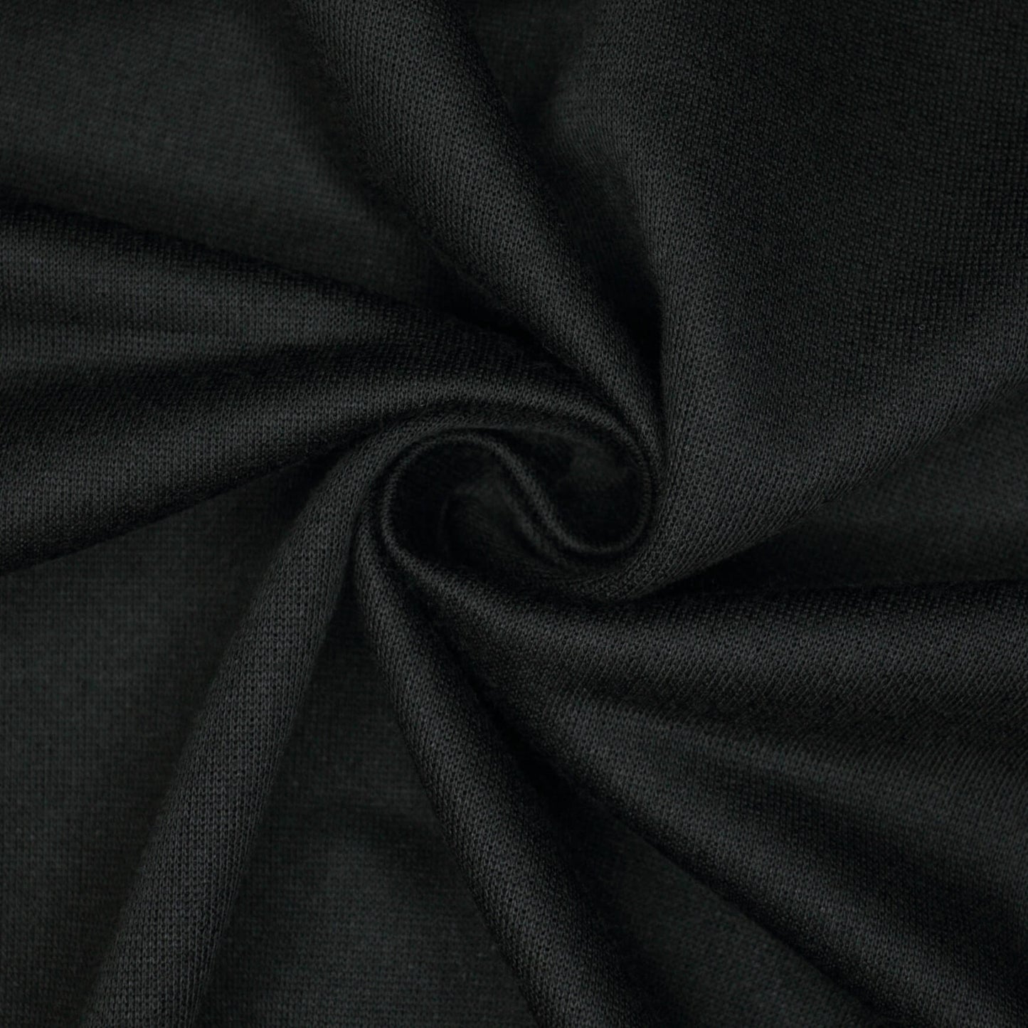 Black Loopback Jersey per/metre
