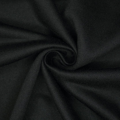 Black Loopback Jersey per/metre
