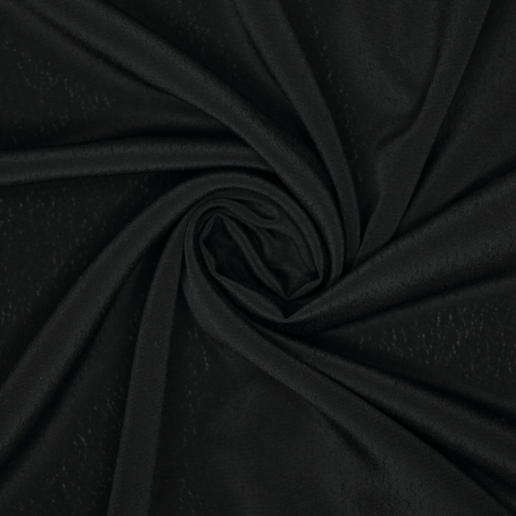 Close-up of black fabric with a swirl pattern
