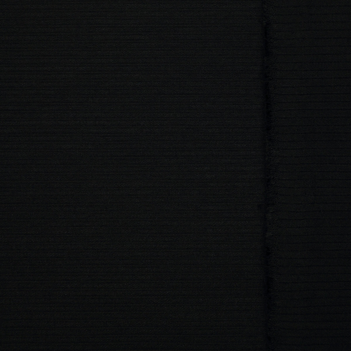 Black Ribbed Cotton Bengaline per/metre