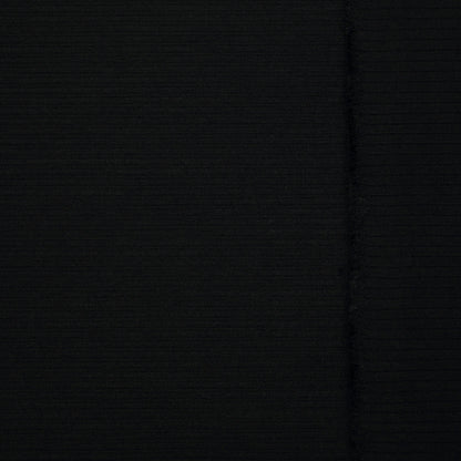 Black Ribbed Cotton Bengaline per/metre