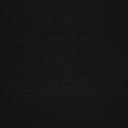 Black Ribbed Jersey 1m