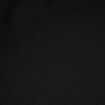 Black Ribbed Jersey 1m