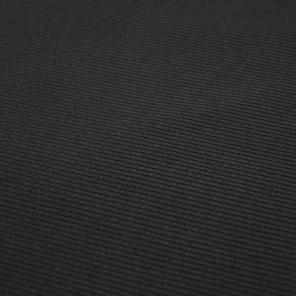 Black Ribbed Jersey per/metre
