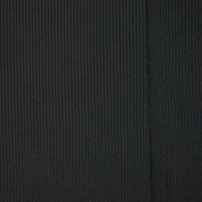 Black Ribbed Jersey per/metre