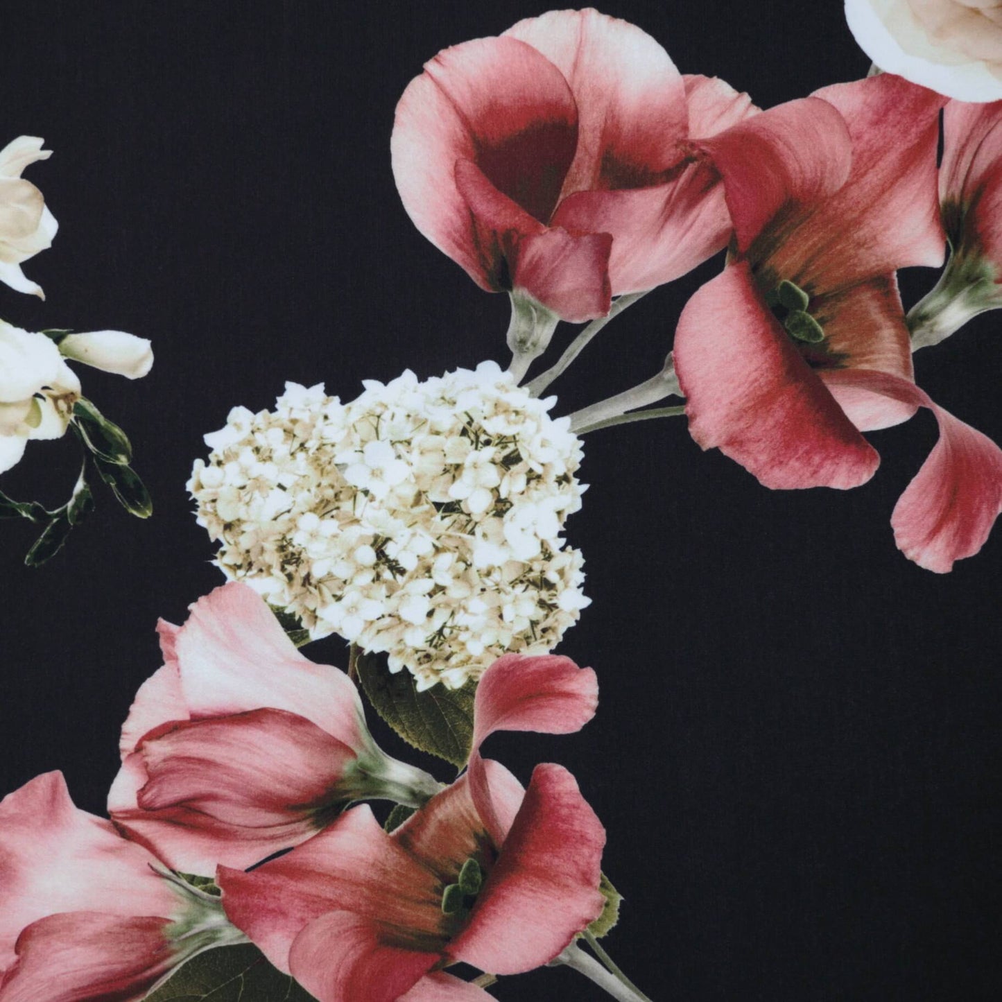 Black Romantic Floral ITY per/metre