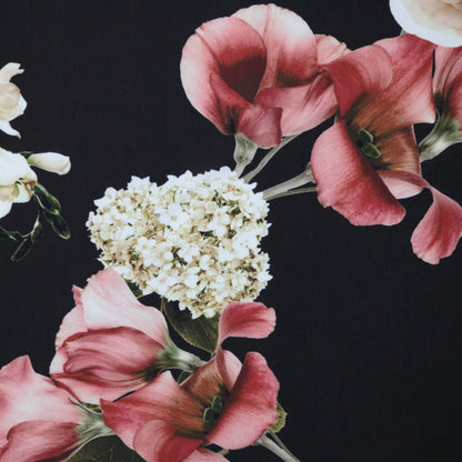Black Romantic Floral ITY per/metre