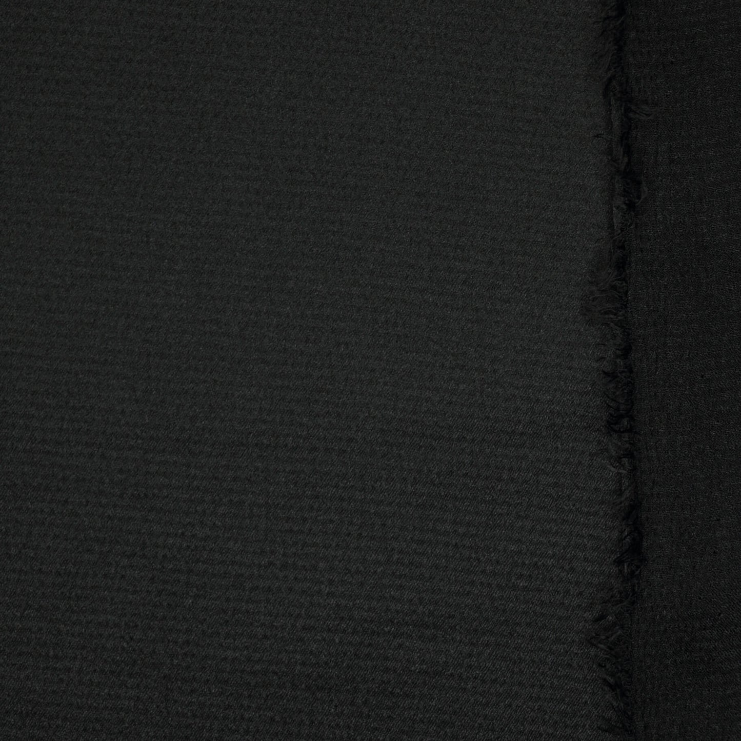 Black Satin Bubble Crepe per/metre