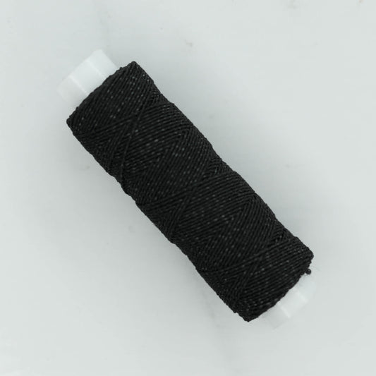 Black Shirring Elastic 10m